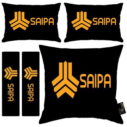 پشت گردنی صندلی خودرو و کاور کمربند ایمنی رنس مدل RR9-40924 به همراه کوسن